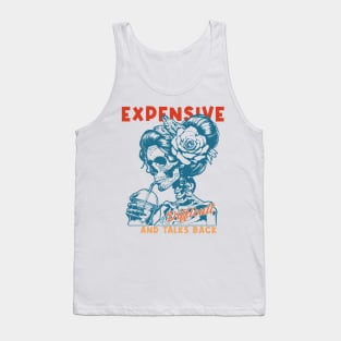 Expensive Difficult And Talks Back Skeleton Tank Top